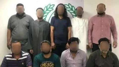 La banda sospechosa del robo.