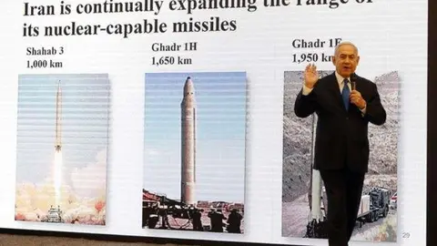 Netanyhau denunció que Teherán busca producir cabezas nucleares cada una con 10 kilotones de TNT (AFP)