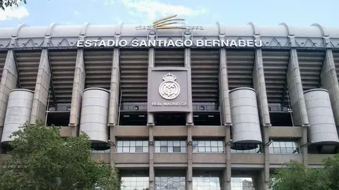 Imagen del estadio Santiago Bernabéu en Madrid.