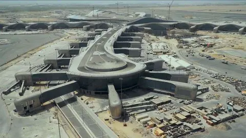 Una imagen de la nueva terminal del Aeropuerto de Abu Dhabi.