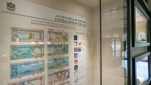 El Museo de la Moneda de EAU en el Banco Central en Abu Dhabi. (Mona Al Marzooqi / The National)