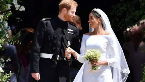 Imagen de la boda del príncipe Harry y Meghan. 