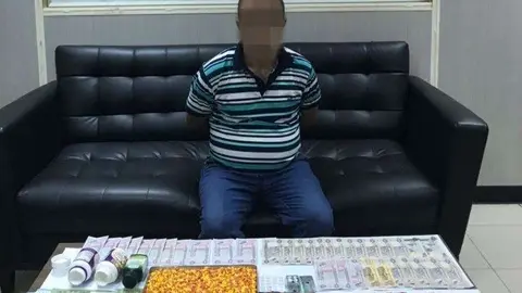 Una imagen de la Policía de Abu Dhabi del detenido.