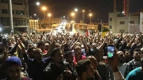 Protestas contra las reformas económicas en Amman. (EFE)