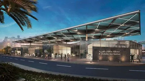 Maqueta de una de las estaciones de autobuses de Dubai.