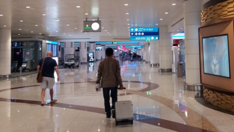Terminal 1 en el Aeropuerto Internacional de Dubai. (EL CORREO)