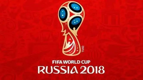 Cartel anunciador de la Copa Mundial de Fútbol de Rusia 2018.