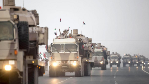 Tropas de EAU en Yemen.