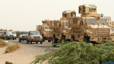 La Coalición Árabe en Hodeidah.