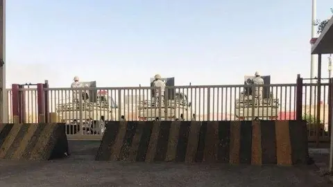 Frontera terrestre de Arabia Saudita y Qatar.