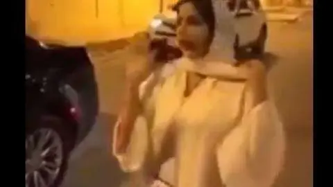 Presentadora saudí en Riad.