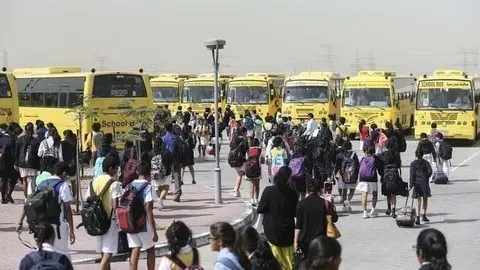 La salida de un colegio en Emiratos Árabes. (Fuente externa)
