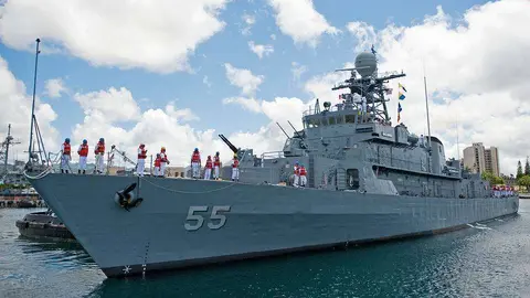 Una imagen de la corbeta ARC Nariño.