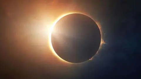 Una imagen de un eclipse lunar.