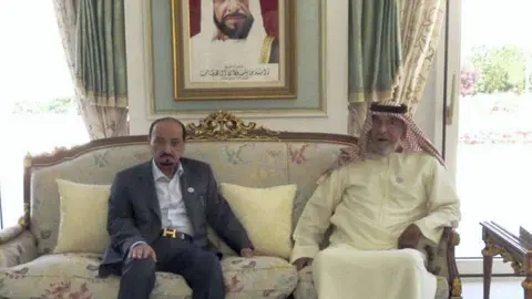 El presidente de EAU y el gobernante de Ajman en Francia.