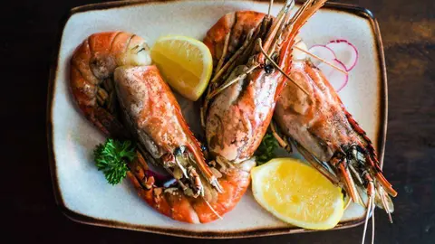 Gambones con limón. (Cedida)