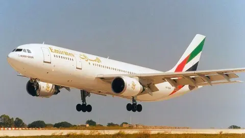 Un avión de Emirates Airlines.