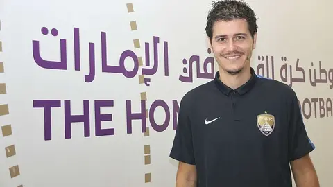 Alberto González Cabot ‘Beto’, en la sede del Al Ain FC. (EL CORREO)