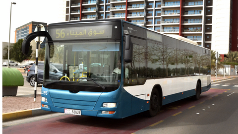 Autobús en Abu Dhabi. 
