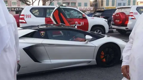 Un Lamborghini en las calles de Emiratos Árabes. (EL CORREO)