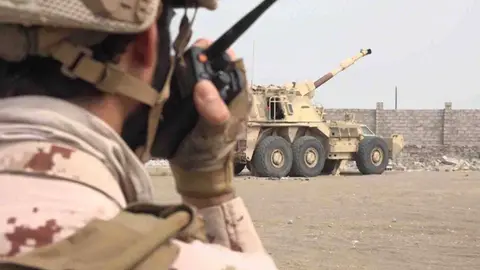 Efectivos militares de la Coalición Árabe en Yemen. (WAM)