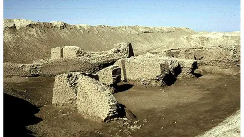 Una imagen de unas ruinas en Tello en el sur de Irak.
