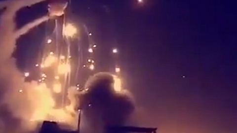 Uno de los misiles disparado contra Arabia Saudita este domingo.