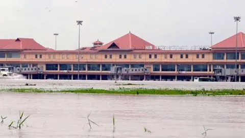 Una imagen de Twitter del aeropuerto de Cochi.