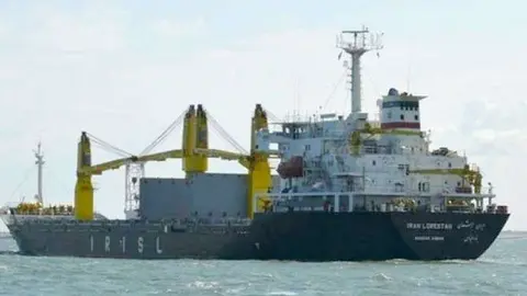 El barco iraní 'Saviz' en el Mar Rojo.