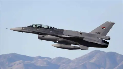 Un cazabombardero iraquí.