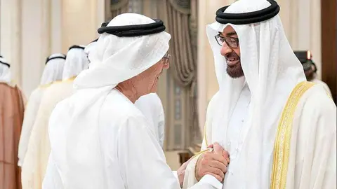 El jeque Mohammed bin Zayed ha recibido a multitud de seguidores en el Palacio de Abu Dhabi. (@ MohamedBinZayed)