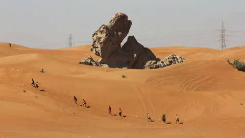 El desierto de Meilha en Sharjah unas de las zonas más calurosas del país.
