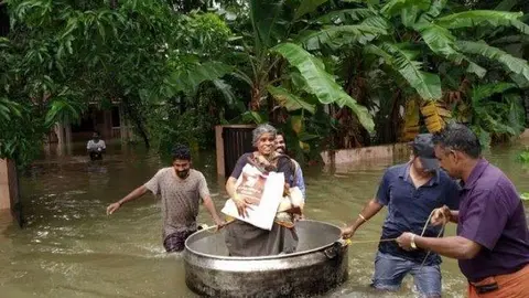 El sur de la India ha sufrido graves inundaciones.