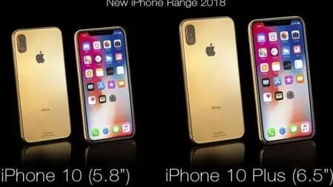 El iPhone X disponible con un baño de oro.