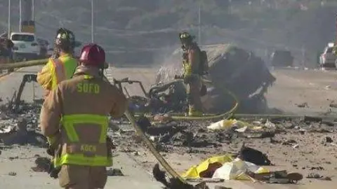 Estado en el que quedó la camioneta tras chocar con el deportivo. (Twitter)