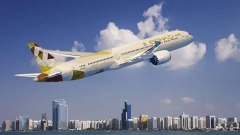 Un avión de Etihad Airways.