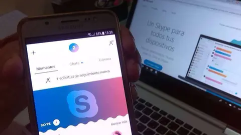 La aplicación Skype. (EL CORREO)