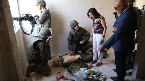 La ministra de Defensa de España.