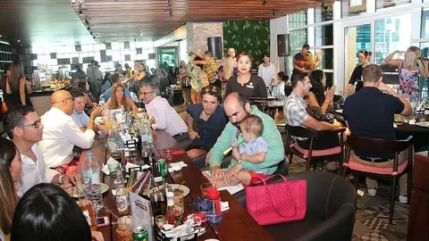 Foto de perspectiva del evento en el restaurante My Square. (ELCORREO)