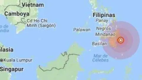 El seísmo se ha producido al sur de Filipinas.