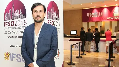 El cirujano bariatra mexicano, José Antonio Castañeda, en la conferencia celebrada en el WTC. (ELCORREO)