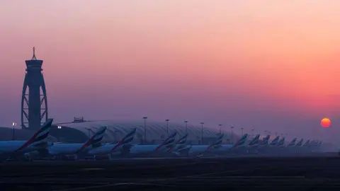 Una imagen del sofisticado Aeropuerto de Dubai.