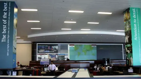 Centro de Control de la Red de Emirates.