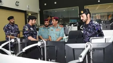 Miembros de la Policía de Ras Al Khaimah.
