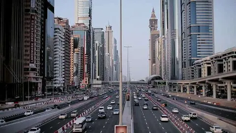 Sheik Zayed Road en Dubai.