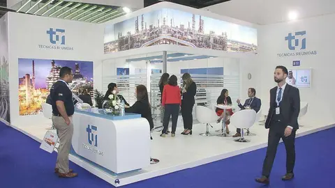 Stand de Técnicas Reunidas en ADIPEC 2018, en Abu Dhabi. (EL CORREO)