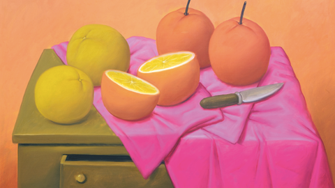 Obra titulada 'Naranjas'. (Cedida)