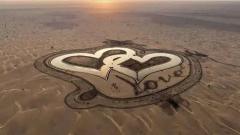 El lago Al Qudra en Dubai.
