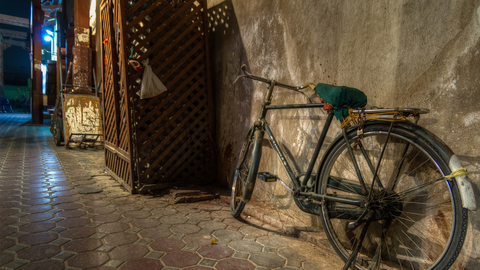 Una bicicleta en Dubai.