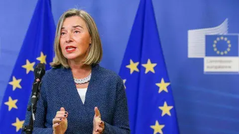 La representante de la UE para la Política Exterior, Federica Mogherini